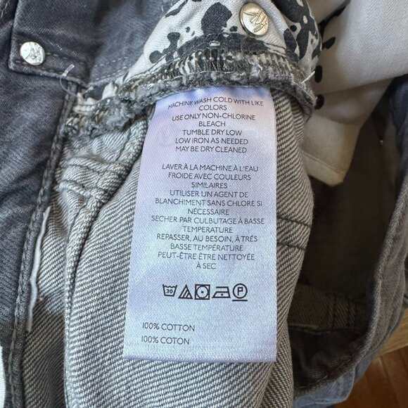 NWT Free People Eden Slouchy Flare Jeans Diamond Grey 28 - Picture 7 of 12